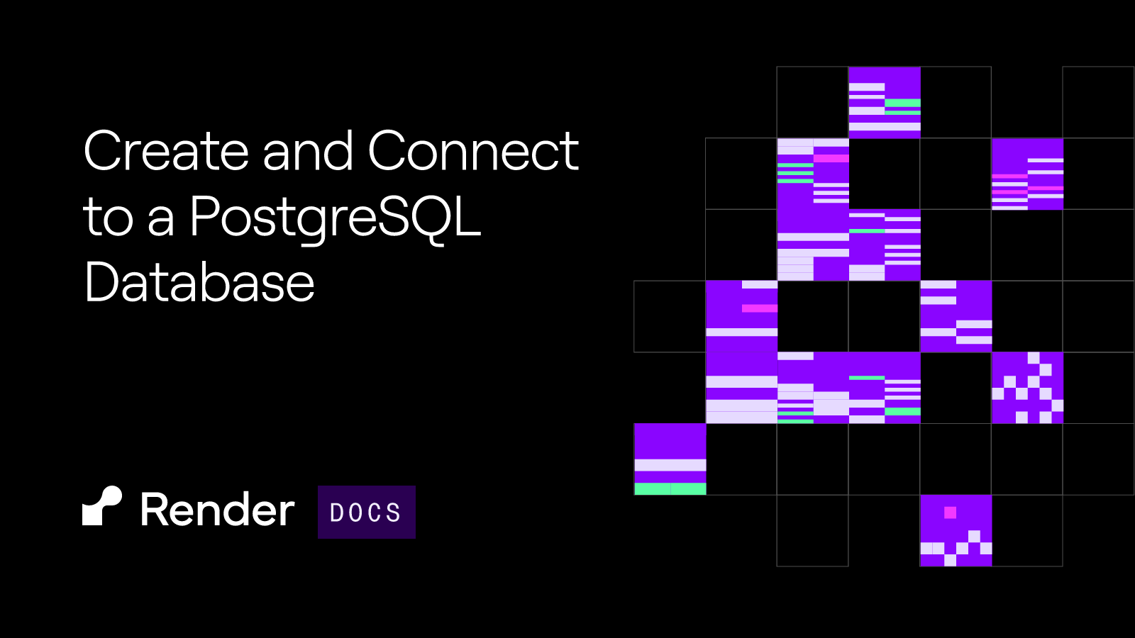 Create and Connect to a PostgreSQL Database – Render Docs