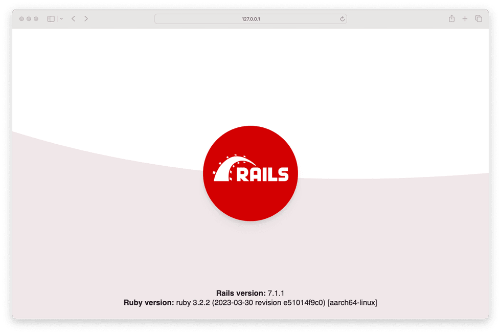 Rails Successful Installation